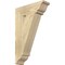 Ekena Millwork Traditional Traditional Rough Sawn Bracket, Douglas Fir, 4"W x 14"D x 22"H BKT04X14X22TRA01RDF - alternate 1